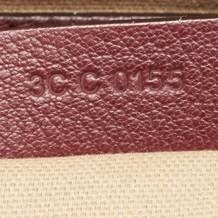 Pre Owned Givenchy Burgundy Leather Mini Antigona Satchel
