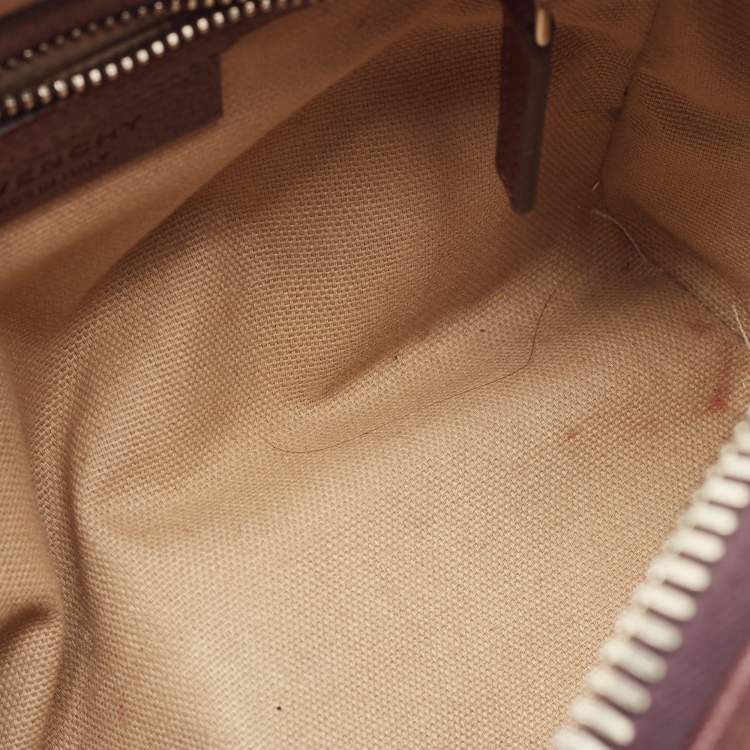 Pre Owned Givenchy Burgundy Leather Mini Antigona Satchel