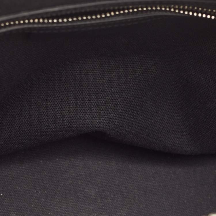 Pre Owned Givenchy Black Leather and Velvet Small Devore Antigona Satchel
