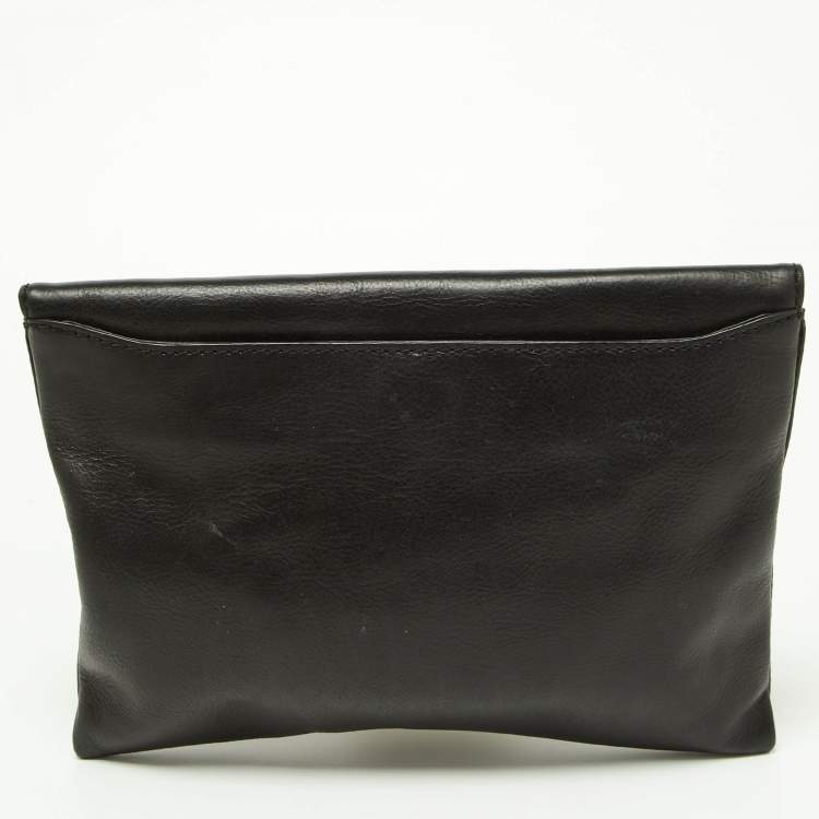 Pre Owned Givenchy Black Leather Envelope Antigona Clutch