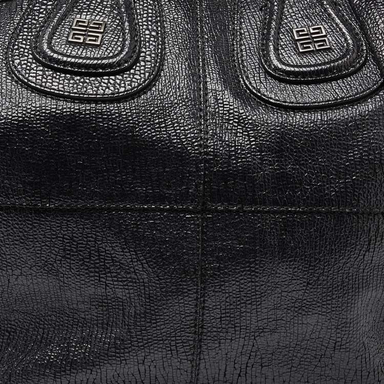 Pre Owned Givenchy Black Leather Medium Nightingale Satchel