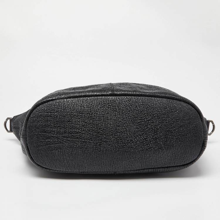 Pre Owned Givenchy Black Leather Medium Nightingale Satchel