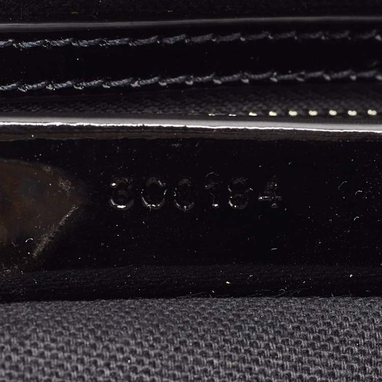 Pre Owned Givenchy Black Patent Leather Medium Antigona Satchel
