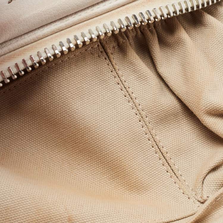 Pre Owned Givenchy Off White Leather Mini Antigona Satchel