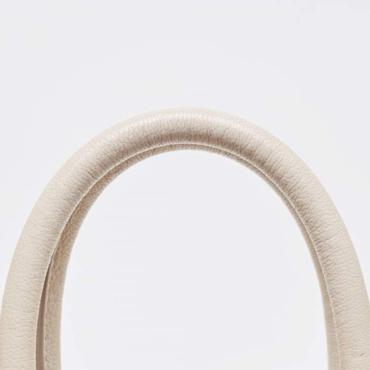 Pre Owned Givenchy Off White Leather Mini Antigona Satchel