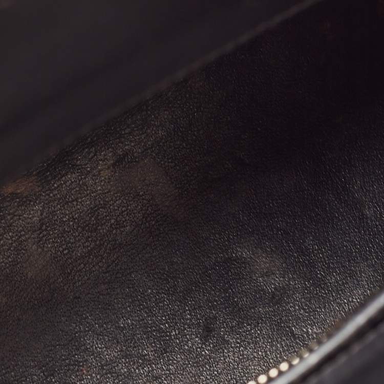 Pre Owned Givenchy Black Leather Mini Horizon Tote