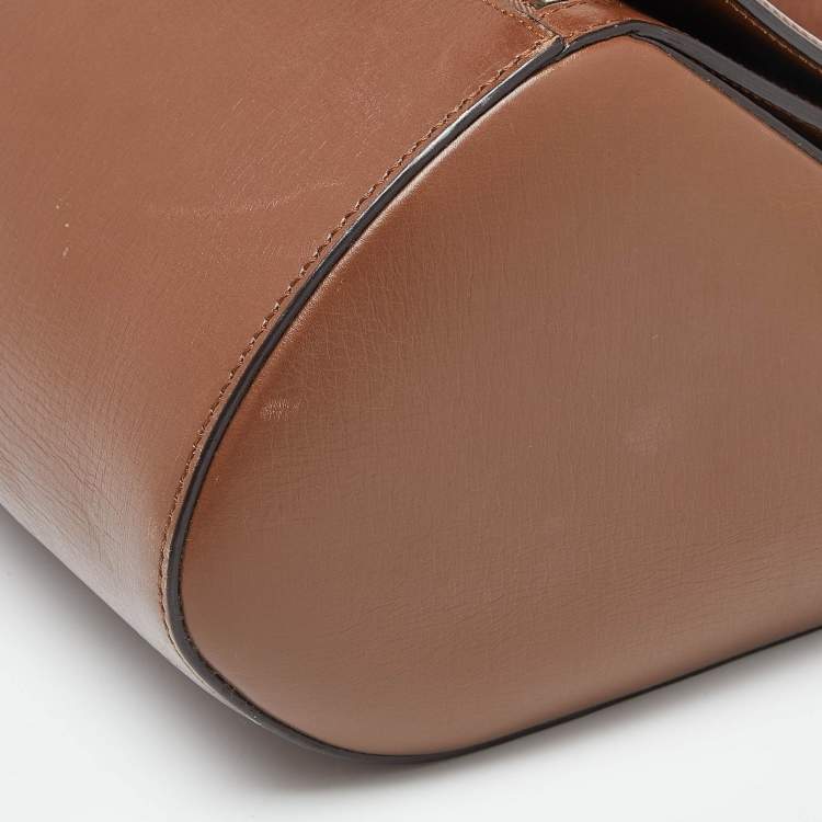 Pre Owned Givenchy Brown Leather Medium Pandora Box Bag
