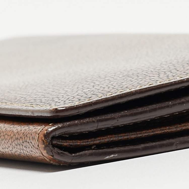 Pre Owned Givenchy Brown Leather Continental Wallet