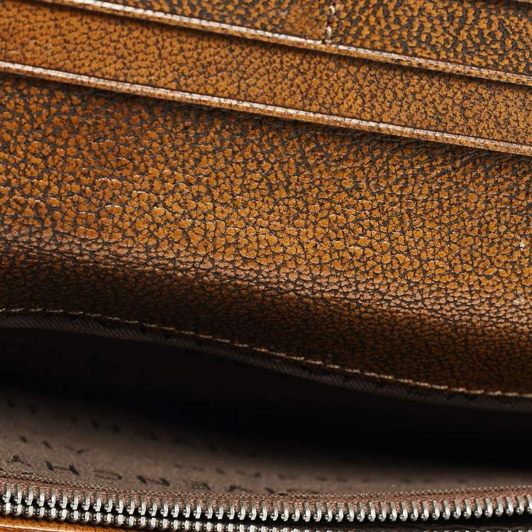 Pre Owned Givenchy Brown Leather Continental Wallet