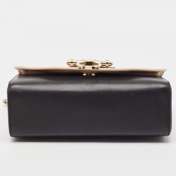 Pre Owned Givenchy Black/Brown Leather Obsedia Shoulder Bag