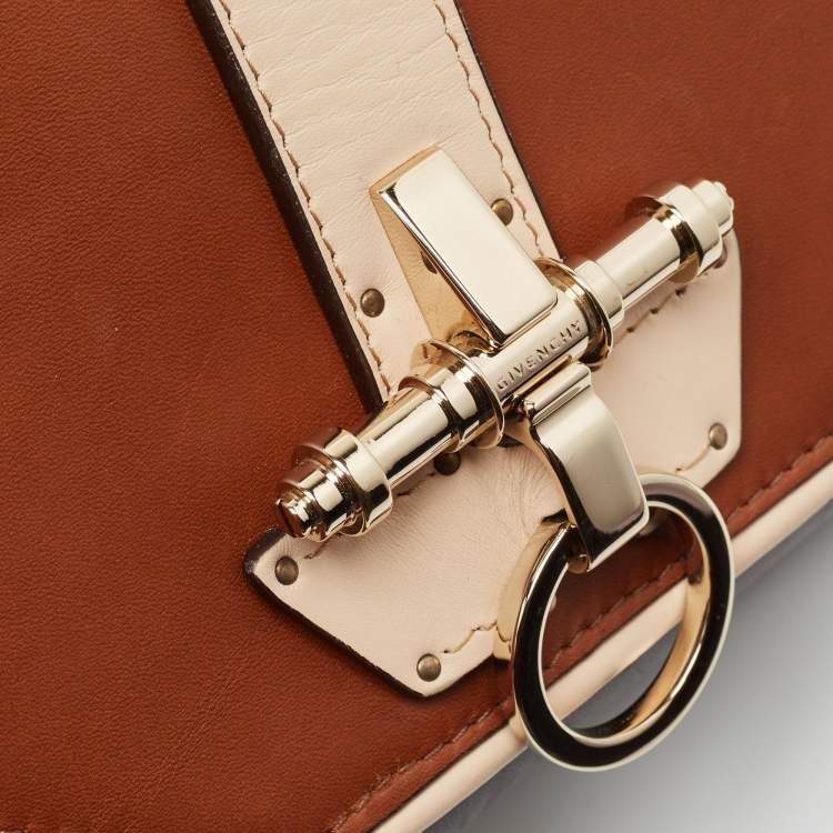 Pre Owned Givenchy Black/Brown Leather Obsedia Shoulder Bag