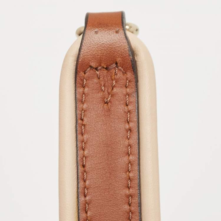 Pre Owned Givenchy Black/Brown Leather Obsedia Shoulder Bag