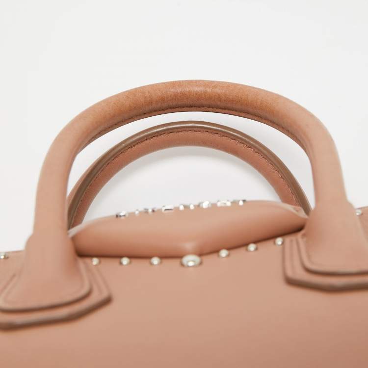 Pre Owned Givenchy Beige Leather Mini Antigona Satchel