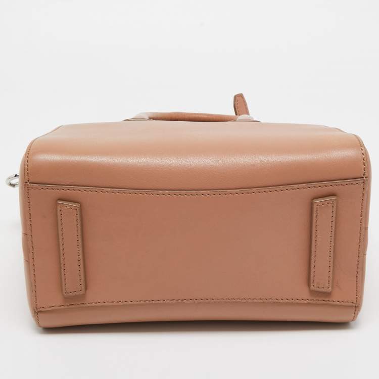 Pre Owned Givenchy Beige Leather Mini Antigona Satchel