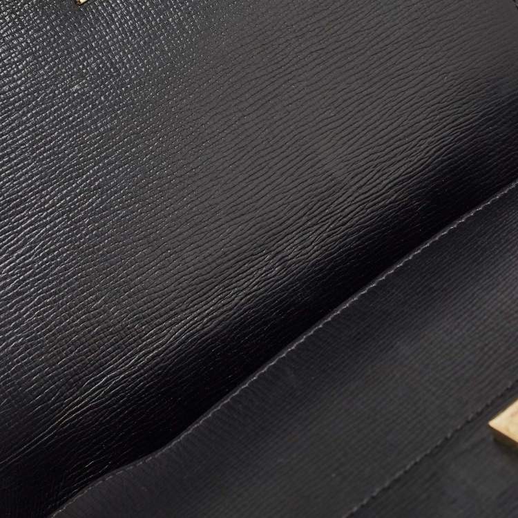 Pre Owned Givenchy Black Leather Pandora Box Shoulder Bag