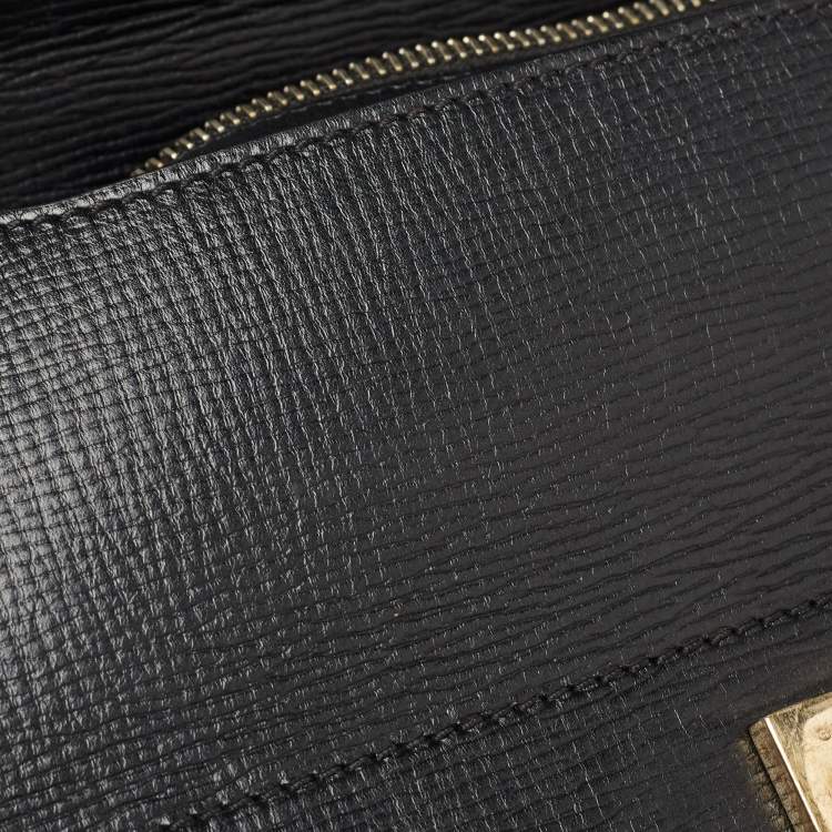 Pre Owned Givenchy Black Leather Pandora Box Shoulder Bag