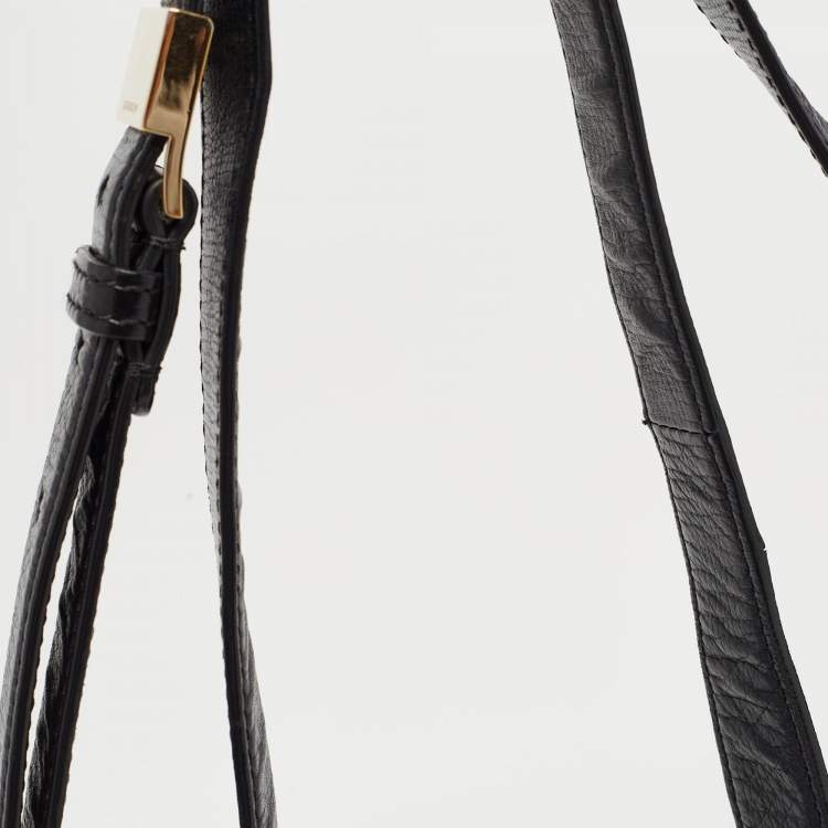 Pre Owned Givenchy Black Leather Pandora Box Shoulder Bag