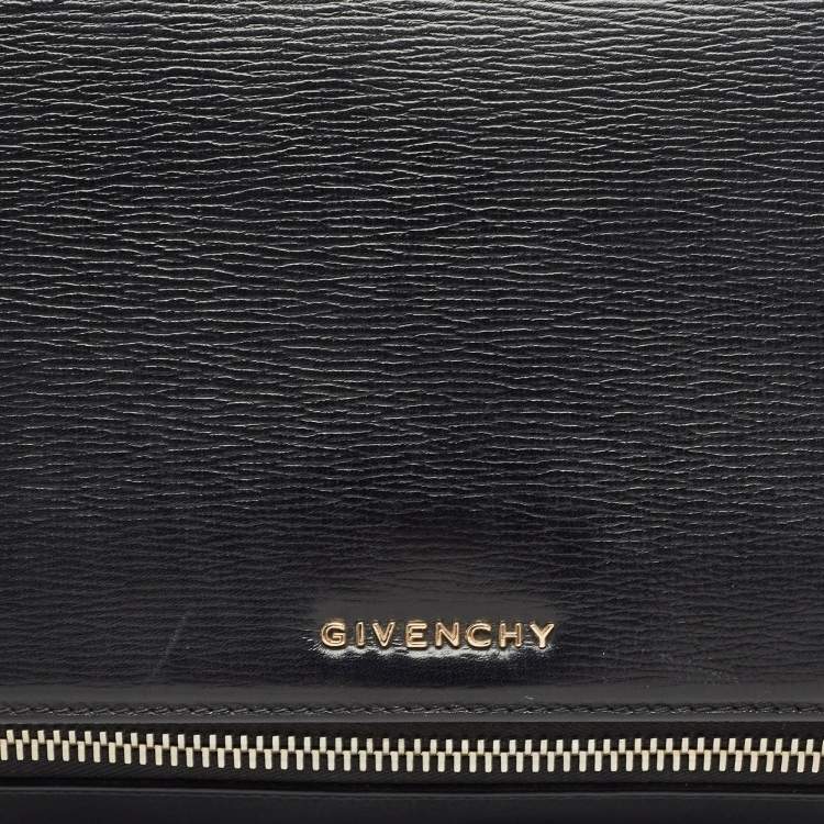 Pre Owned Givenchy Black Leather Pandora Box Shoulder Bag