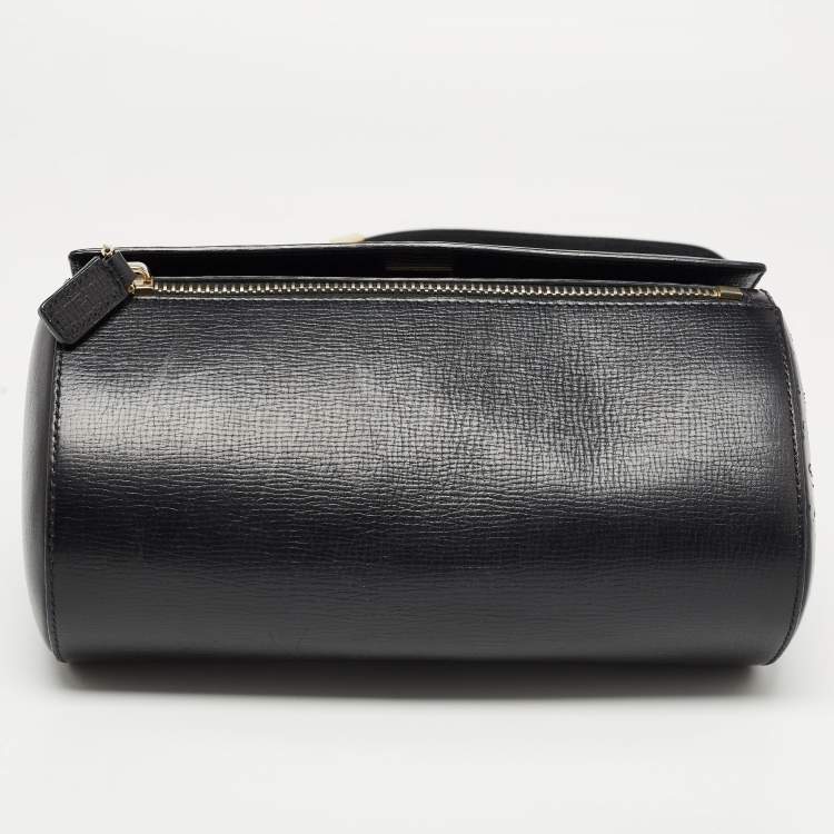 Pre Owned Givenchy Black Leather Pandora Box Shoulder Bag