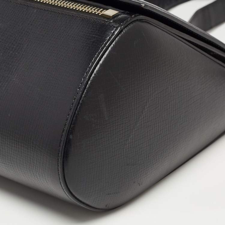 Pre Owned Givenchy Black Leather Pandora Box Shoulder Bag