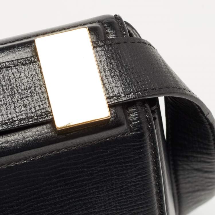 Pre Owned Givenchy Black Leather Pandora Box Shoulder Bag