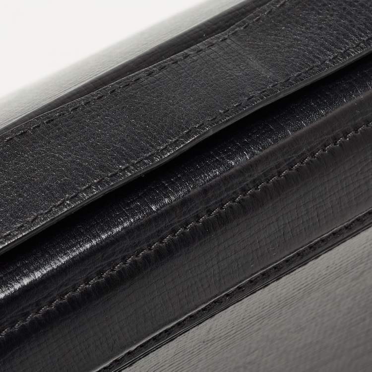 Pre Owned Givenchy Black Leather Pandora Box Shoulder Bag