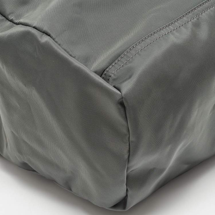 Pre Owned Givenchy Grey/Black Nylon Pandora Top Handle Bag