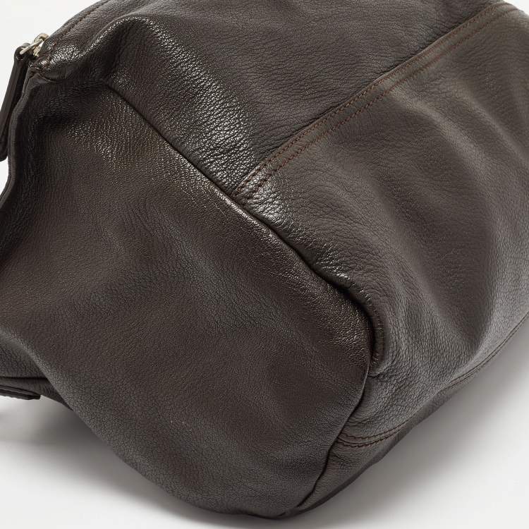 Pre Owned Givenchy Brown Leather Pandora Top Handle Bag