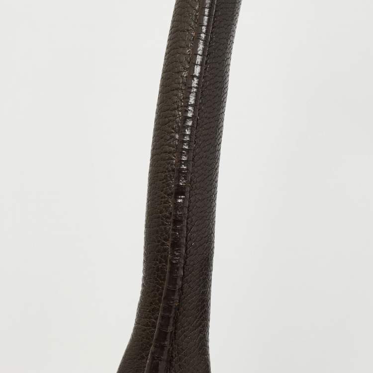 Pre Owned Givenchy Brown Leather Pandora Top Handle Bag