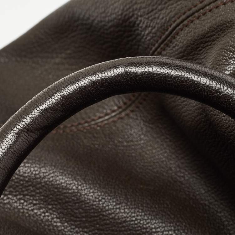 Pre Owned Givenchy Brown Leather Pandora Top Handle Bag