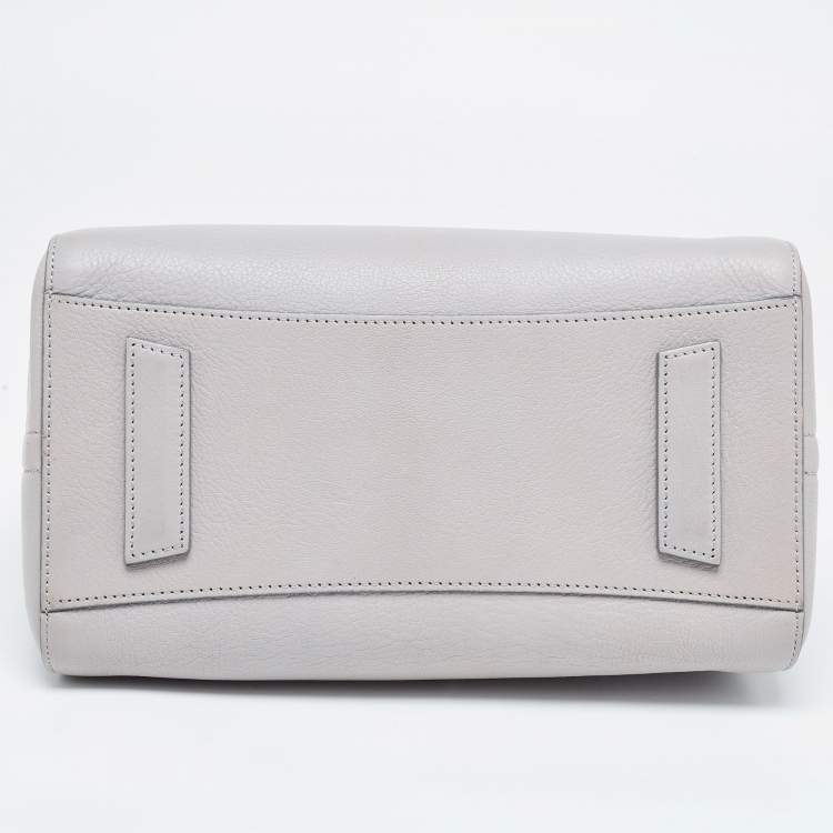 Pre Owned Givenchy Grey Leather Small Antigona Satchel