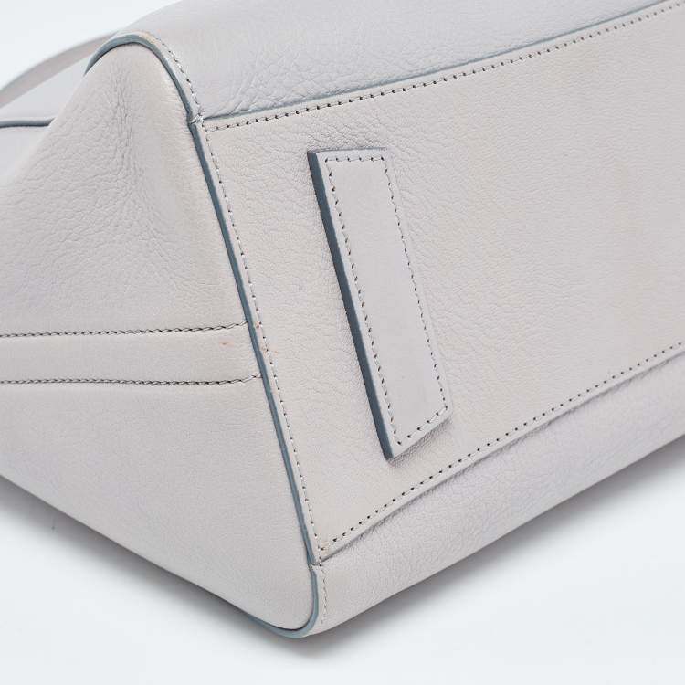 Pre Owned Givenchy Grey Leather Small Antigona Satchel