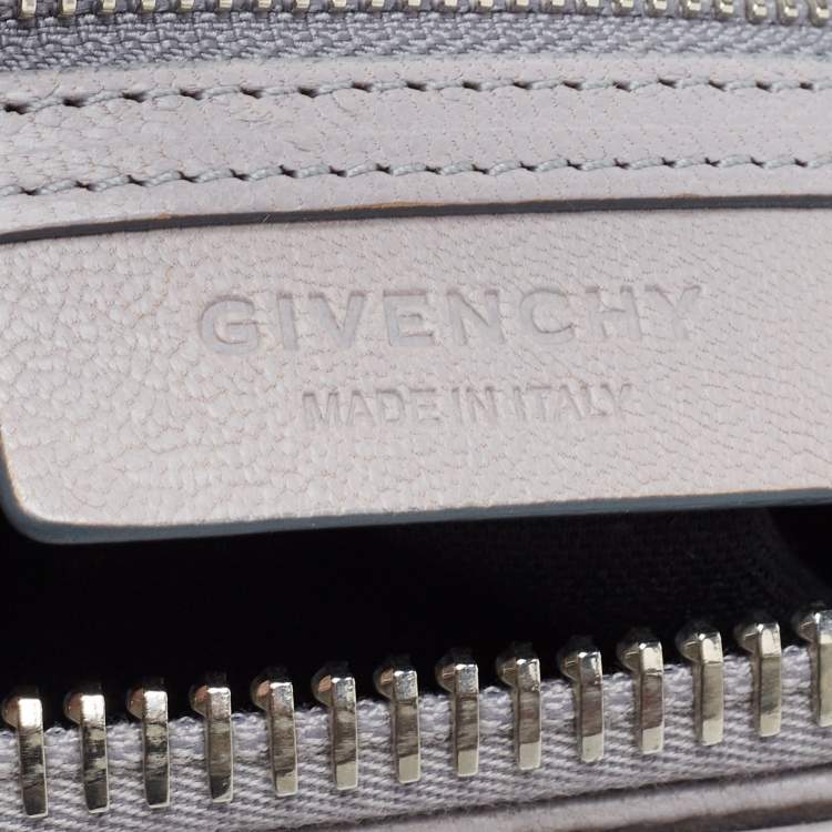 Pre Owned Givenchy Grey Leather Small Antigona Satchel