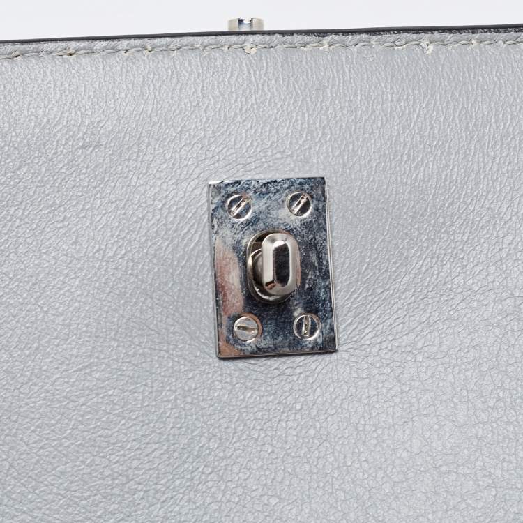Pre Owned Givenchy Grey Leather Medium Obsedia Tote