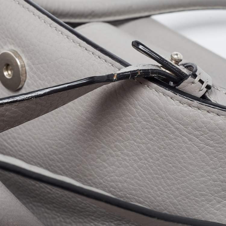 Pre Owned Givenchy Grey Leather Medium Obsedia Tote