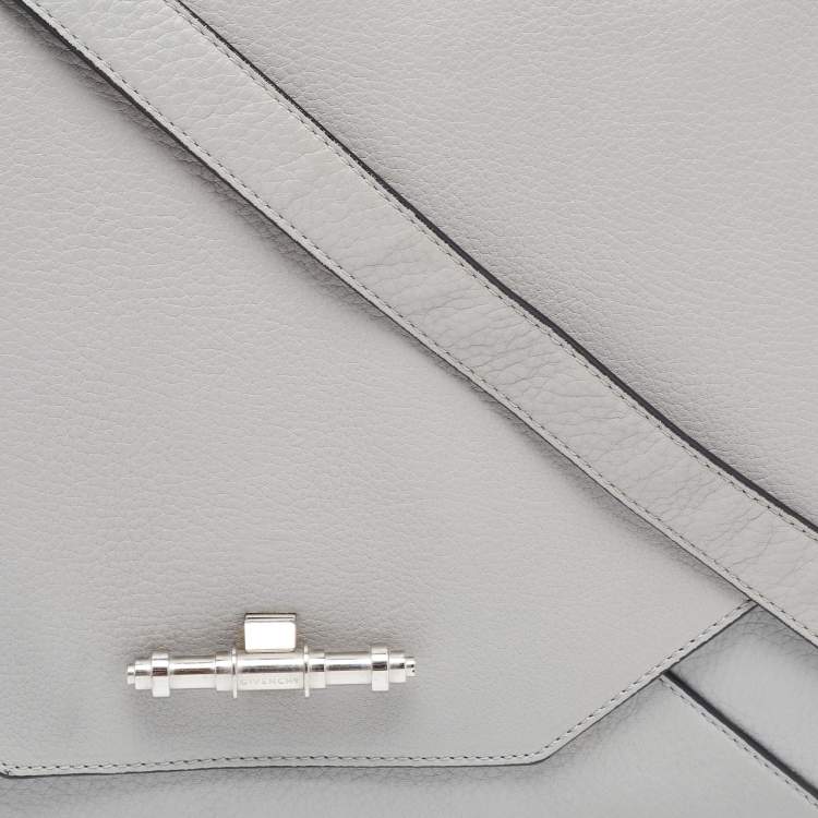 Pre Owned Givenchy Grey Leather Medium Obsedia Tote