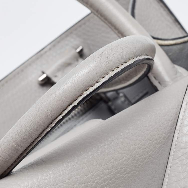 Pre Owned Givenchy Grey Leather Medium Obsedia Tote