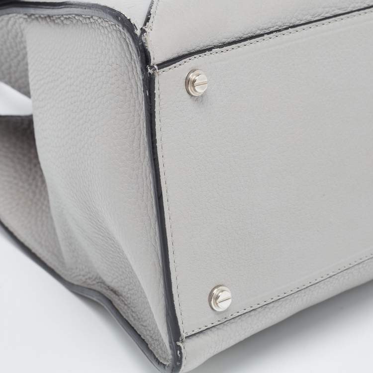 Pre Owned Givenchy Grey Leather Medium Obsedia Tote