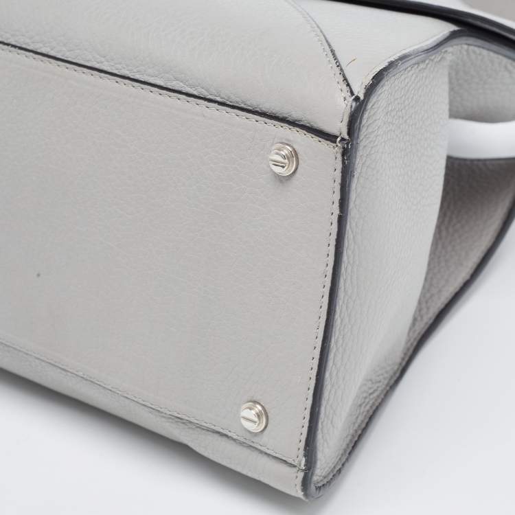 Pre Owned Givenchy Grey Leather Medium Obsedia Tote