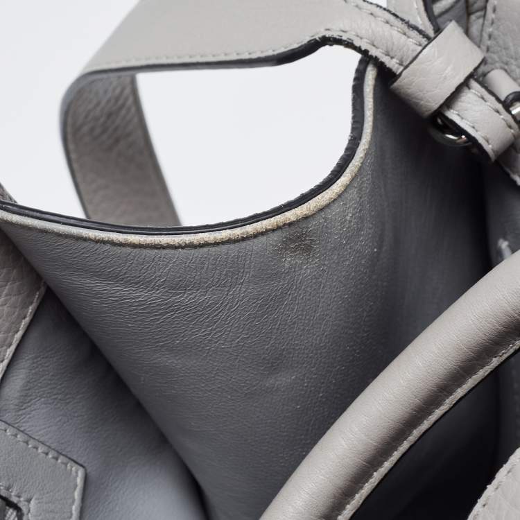 Pre Owned Givenchy Grey Leather Medium Obsedia Tote