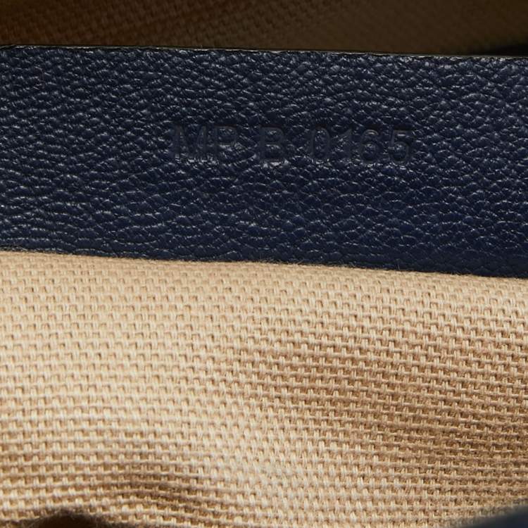 Pre Owned Givenchy Navy Blue Leather Medium Antigona Satchel