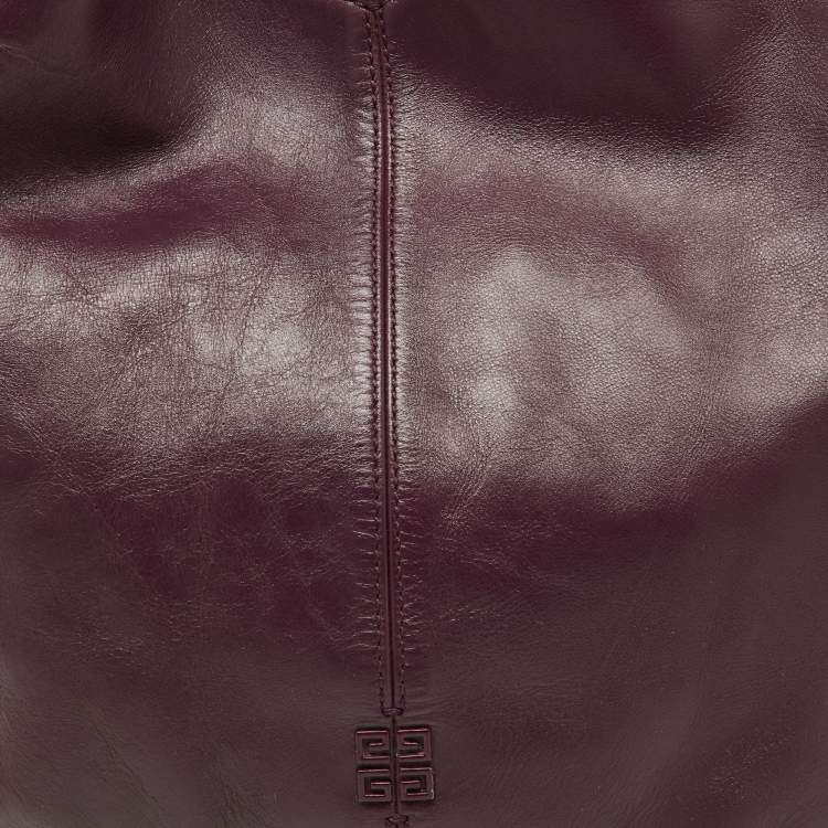 Pre Owned Givenchy Purple/Black Double Sided Zip Hobo