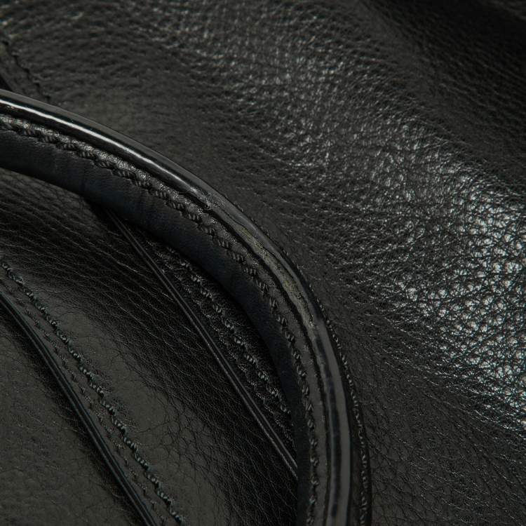 Pre Owned Givenchy Black Leather Shopper Tote