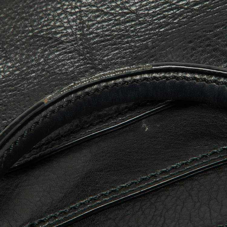 Pre Owned Givenchy Black Leather Shopper Tote