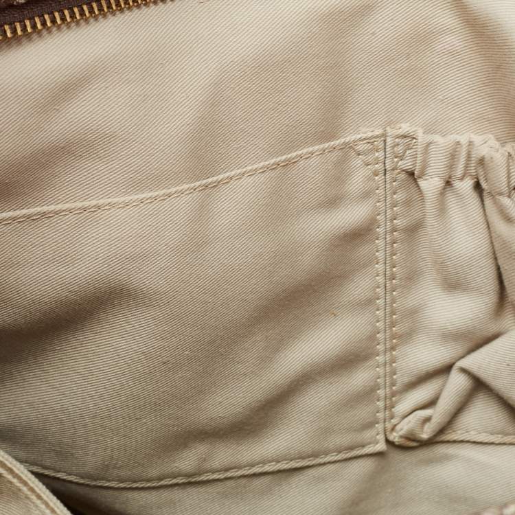 Pre Owned Givenchy Brown Signature Canvas and Patent Leather Tote