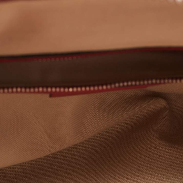Pre Owned Givenchy Red Leather Small Antigona Satchel