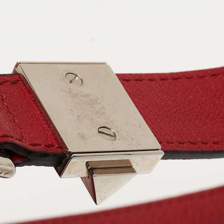 Pre Owned Givenchy Red Leather Small Antigona Satchel