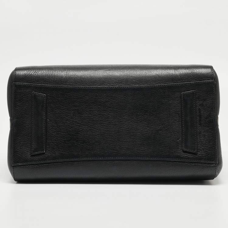 Pre Owned Givenchy Black Leather Medium Antigona Satchel