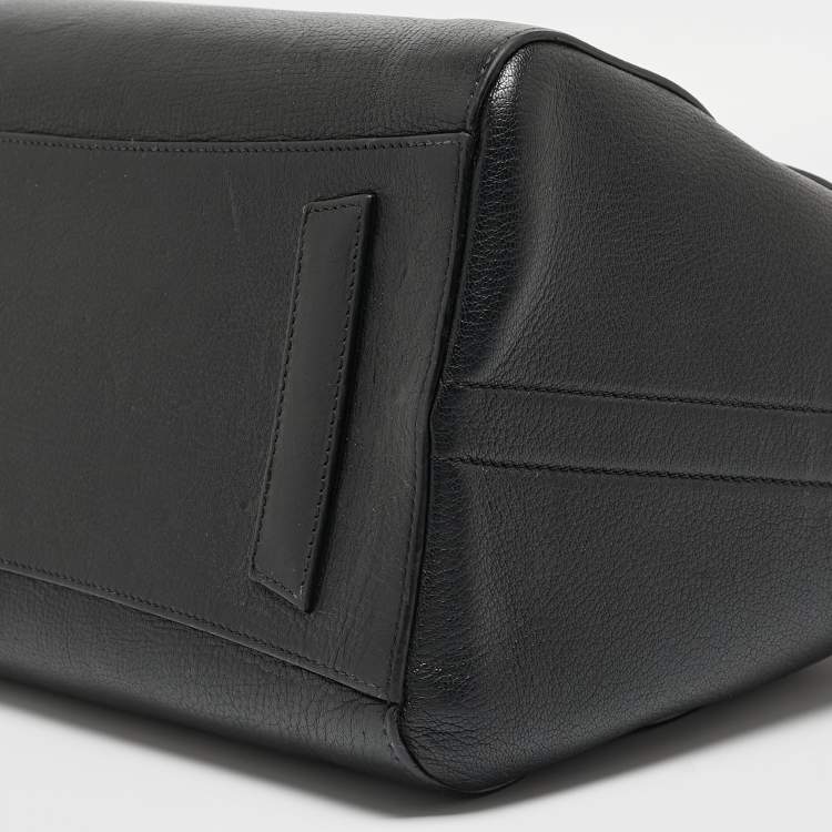 Pre Owned Givenchy Black Leather Medium Antigona Satchel
