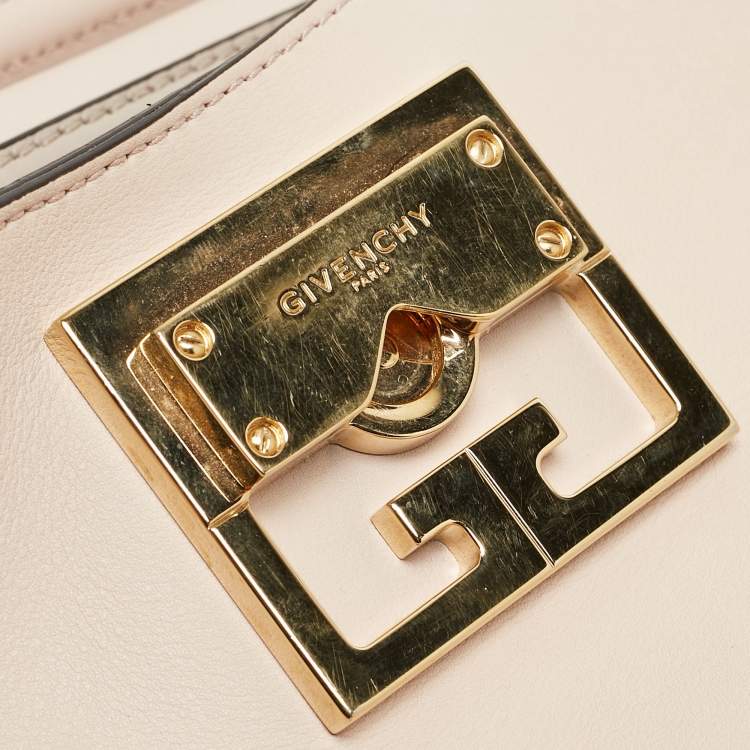 Pre Owned Givenchy Light Pink Leather Mystic Top Handle Bag